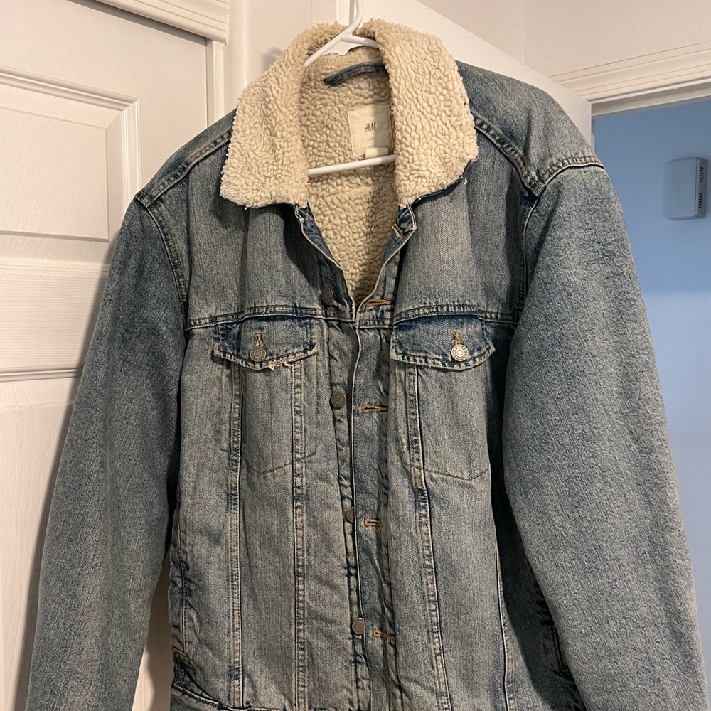 Denim Sherpa jacket